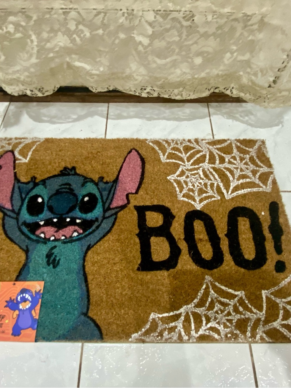 Stitch 'Boo!' Kids Halloween Doormat